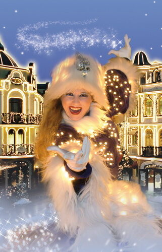 Frau in Kostüm "Winterfee" im Phantasialand © Phantasialand