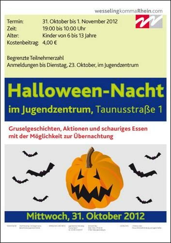 Halloween-Nacht im Jugendzentrum Wesseling
