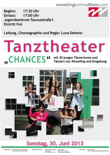 Plakat zum Tanztheaterstück "Chances"