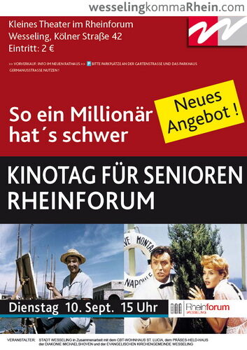 Plakat zum Kinotag für Senioren im Rheinforum