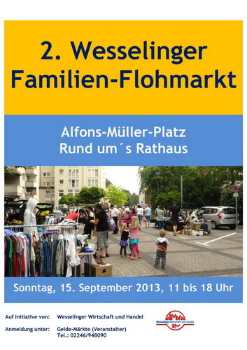 Plakat zum City-Flohmarkt am 15. September