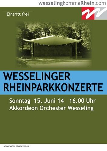 Plakat zum Rheinparkkonzert 2014