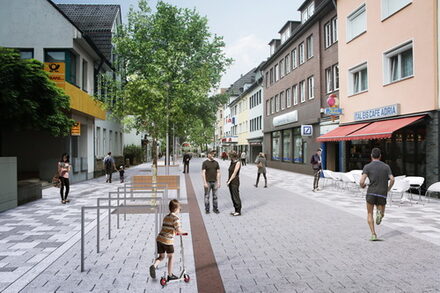 Planungsentwurf zur Neugestaltung der Bahnhofstraße