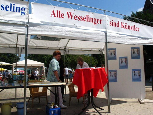 Der Kunstverein Wesseling e.V. unter dem Motto "Alle Wesselinger sind Künstler" auf der Wessinale