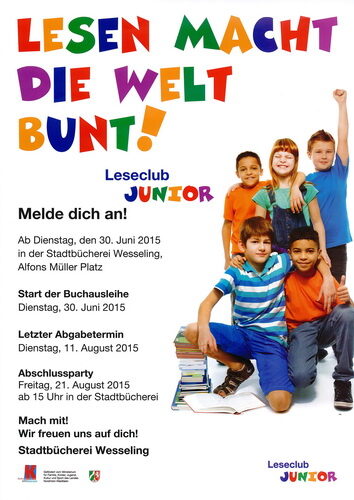 Plakat: LeseClub Junior 2015