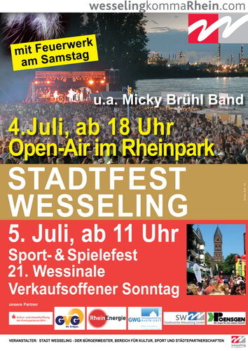 Plakat zum Stadtfest 2015