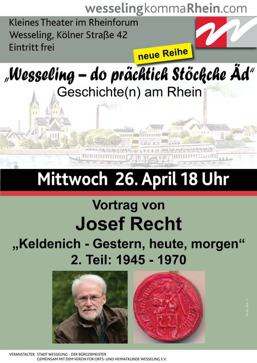 Plakat Vortrag Josef Recht