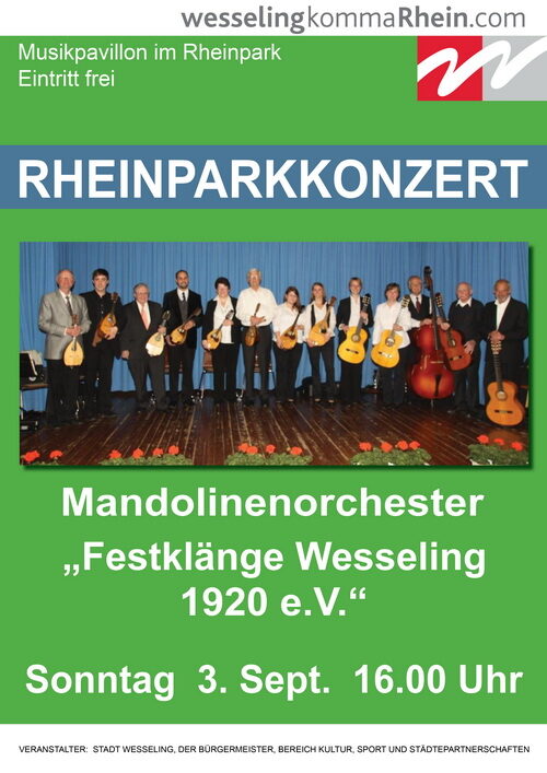 Mandolinenkonzert im Rheinpark