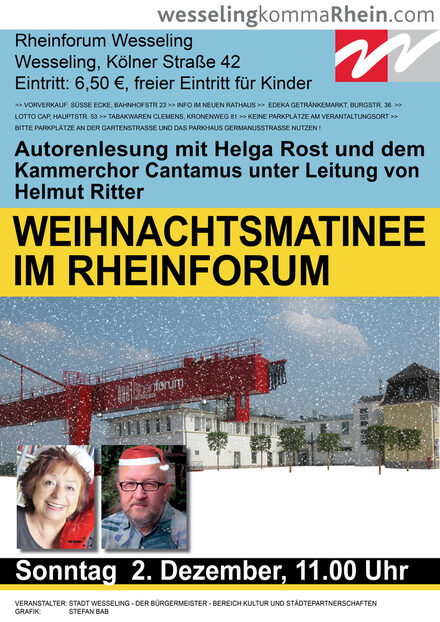 Weihnachtsmatinée mit Helga Rost und Helmut Ritter