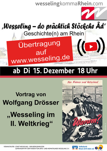 Veranstaltungsplakat Wolfgang Droesser